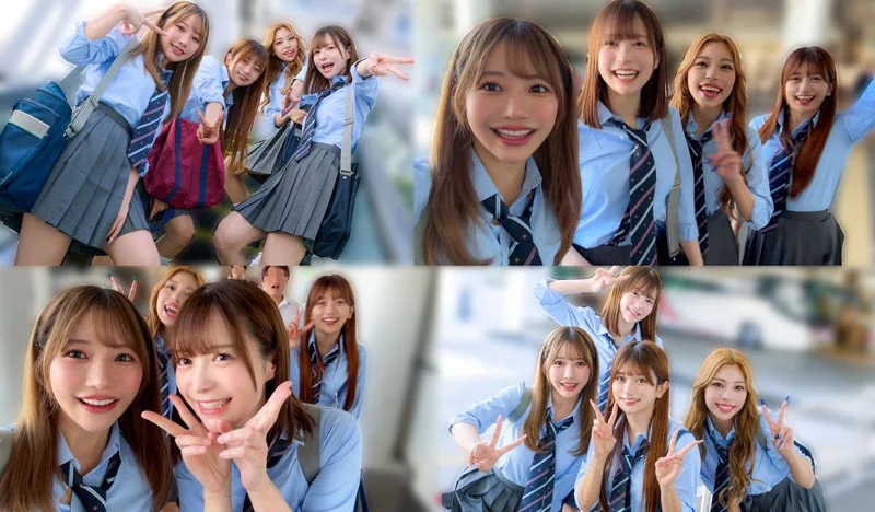 りお＆ひなた＆かりん＆ゆい 無料サンプル画像(3) 【素人の無料エロ動画紹介サイト「シロエロ」】